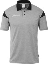 Uhlsport Squad 27 Polo Hommes - Gris Foncé Mélange / Zwart | Taille: 3XL