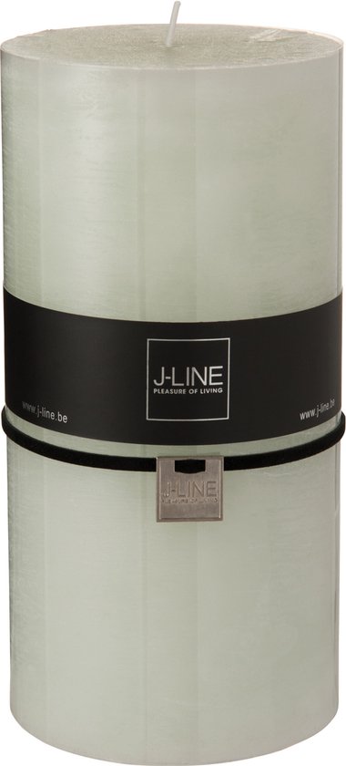 J-Line cilinderkaars - poedergroen - XXL - 140U - 6 stuks