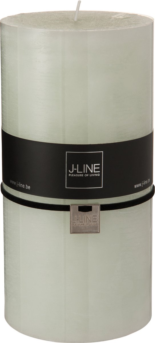 J-Line cilinderkaars - poedergroen - XXL - 150U - 6 stuks