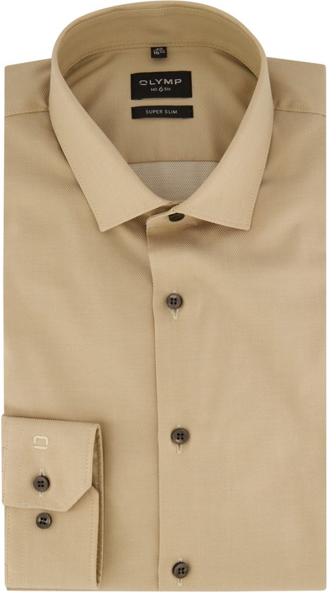 Chemise Olymp manche longueur 7 beige