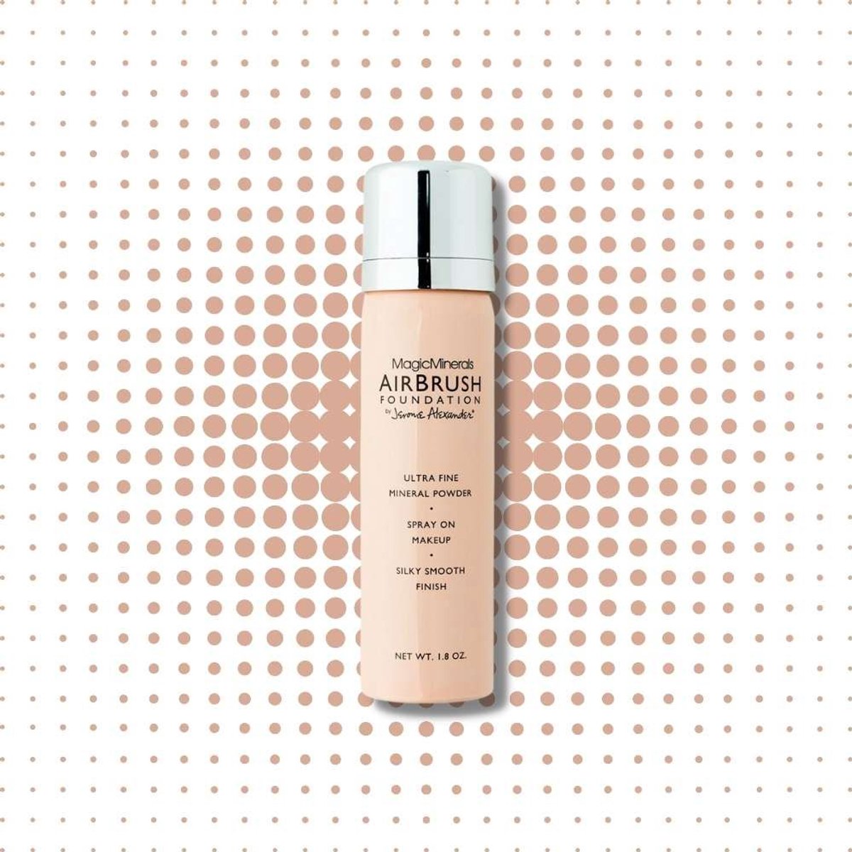 Magic Minerals AirBrush Foundation by Jerome Alexander – Bright/Light – Foundation Make-up met een natuurlijke dekking - Met Hylaluronzuur en Agrireline
