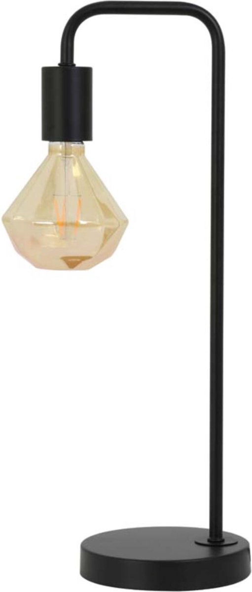 LM-Collection Ori Tafellamp - 20x15x50cm - E27 - Zwart - Metaal - tafellamp slaapkamer, tafellamp industrieel, tafellampen woonkamer, tafellamp zwart, tafel lamp, tafellamp slaapkamer industrieel, tafellampje