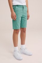 WE Fashion Jongens slim fit chinoshort met dessin