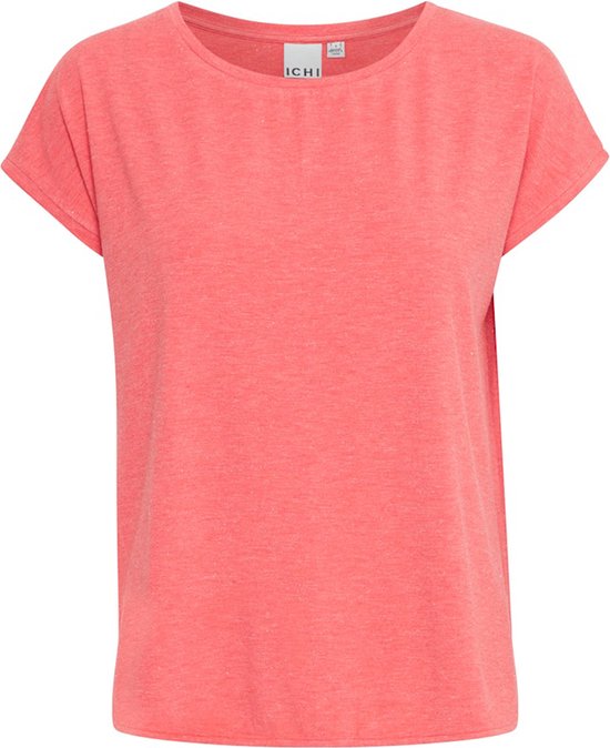 ICHI T-shirt Rebel Calypso Coral - Maat XL