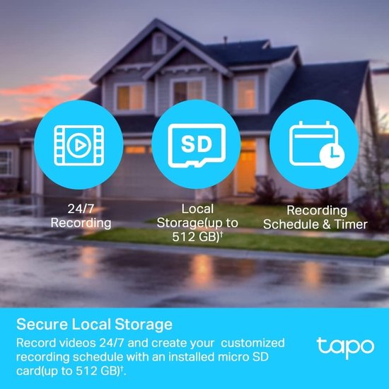 Draadloze bewakingscamera voor buiten 360 graden resolutie 1080p bewegingsdetectie nachtzicht tot 30 m biweg audio sirene compatibel met Alexa en Google FHD 1080P360 van Foscam — afbeelding 4
