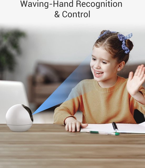 C6 2.4/5GHz Indoor WiFi 360° Bewakingscamera met Auto Zoom Tracking - Mens & Dier Detectie - Stem Activiteit - Handenschudden - H.265 - Bidirectioneel Gesprekken van Tech2Life — afbeelding 4