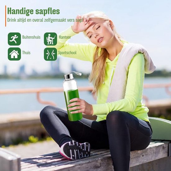 Sapcentrifuge - Slowjuicer - Sapcentrifuges groenten en fruit - Zwart — afbeelding 4