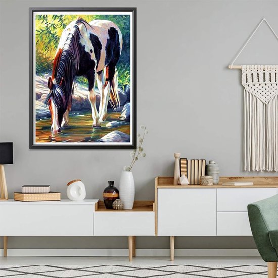RICUVED Hert Diamond Painting volwassenen, 5D hert diamant painting afbeeldingen volwassenen, doe-het-zelf diamond painting afbeeldingen dieren