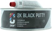CROP 2K Zwarte Plamuur 750ml - Polyesterplamuur voor Kunststof • Hout • Plastic • MDF • Metaal • Carbon • Aluminium - Met verharder