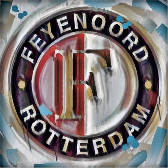 FEIJENOORD logo poster | FEIJENOORD posters | 50 x 50 cm | pop art streetart | WALWALLS®