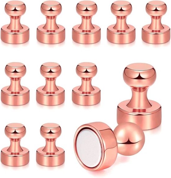 TLVX 50 stuks Sterke Pion Magneten Roze / Rosé 12mm x 16mm / Magnetische haakjes erg