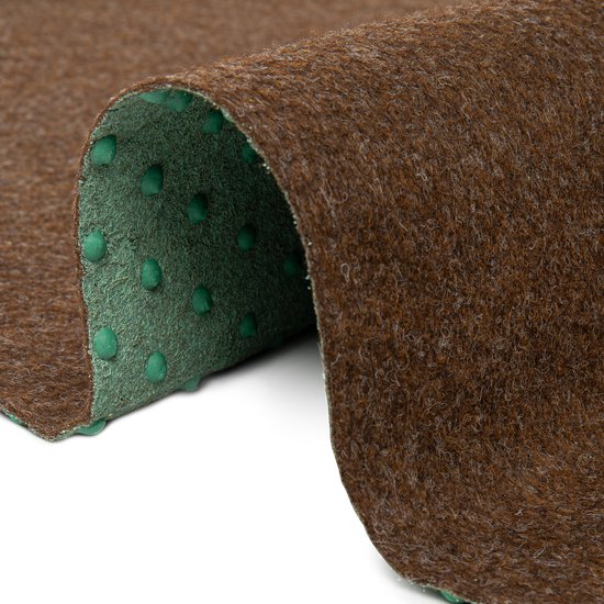 Tapiso Kunstgras Pemba Tapis de Gazon Brun 2 mm Balcon Terrasse Jardin Taille - 133x1050