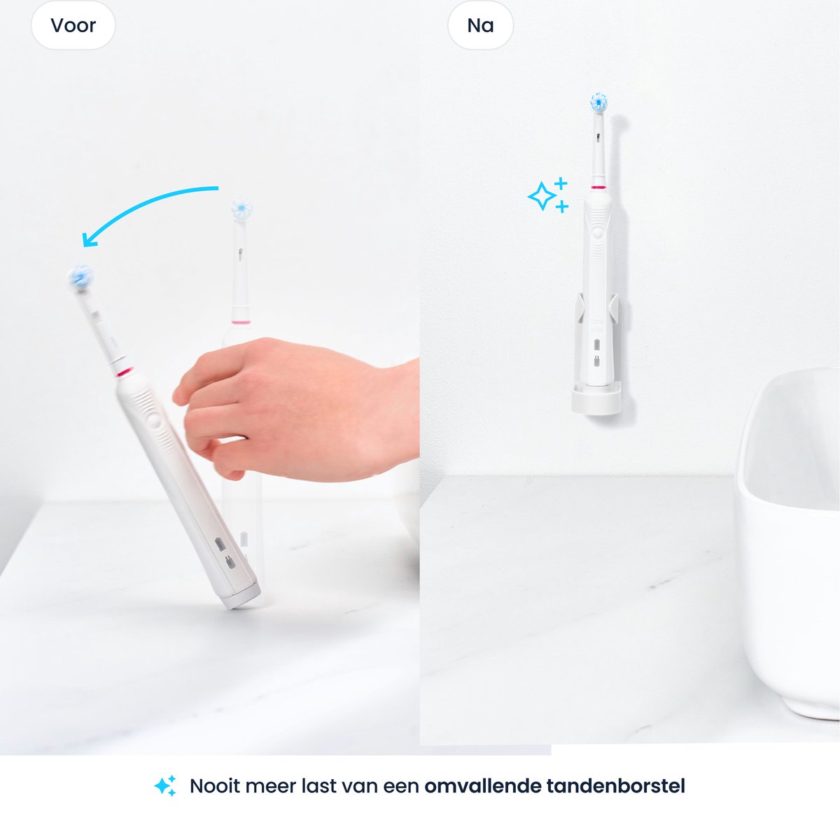 Perlin Tandenborstelhouder, elektrische tandenborstelhouder voor