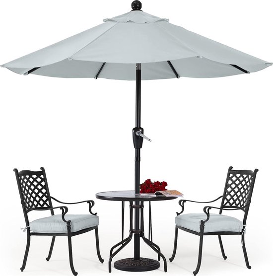 MaxxGarden Parasol van aluminium, achthoekig, kantelbaar