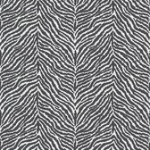 Dieren patroon behang Profhome 371201-GU vliesbehang licht gestructureerd met dieren patroon mat zwart wit 5,33 m2