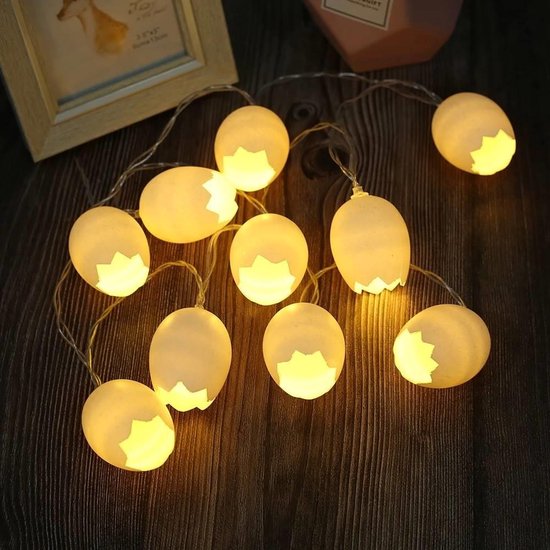 Oeufs de décoration de Pâques - 1,5 mètre 10 lumières - Siècle des Lumières décoration de Pâques