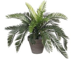 Mica Decorations Kunstplant Cycaspalm - groen - H37 cm - in pot - kamerplant - kantoorplant