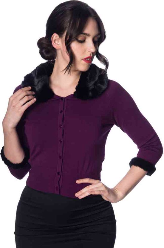 Dancing Days - SAPPHIRE Cardigan - S - Paars