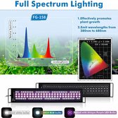 Overeem products RGB aquarium lamp met weerfunctie - clip on aquarium lamp - 90 tot 105cm - incl. afstandsbediening - incl. timer
