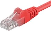 Qost- Patchkabel UTP CAT5e - Rood - 0,50 Meter - Met RJ45 Connectoren