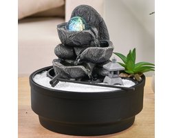 Kamerfontein Zen Bogota (21cm) | Binnenfontein | Waterornament | Incl. LED Verlichting | Feng Shui Webwinkel