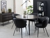 Eettafel Lazio Espresso Rond 120 cm - Giga Living