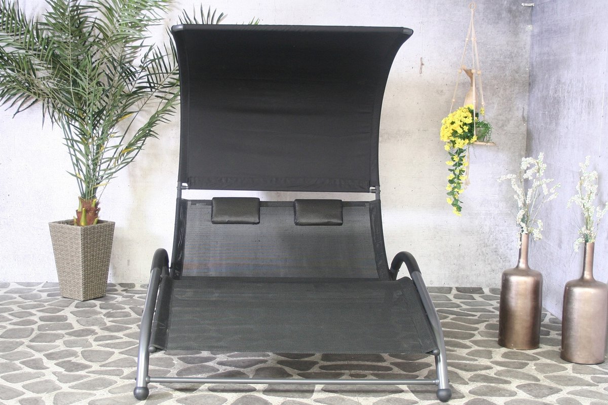 Sens-Line Sun Lounger Cuba 2-person - anthracite
