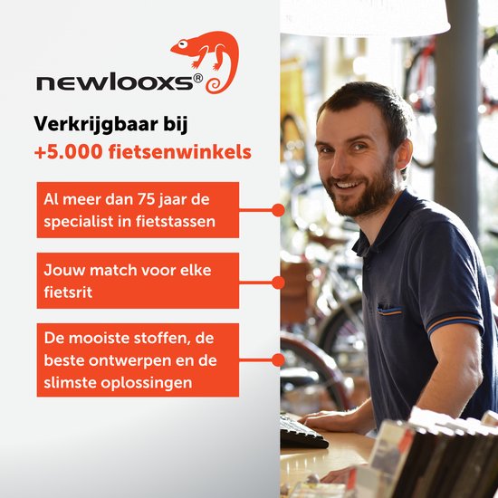 New Looxs Odense Single - Enkele Fietstas - Waterdicht Polyester - Afneembare Fietstas Enkel - Geschikt voor Elektrische Fietsen - 17,5 liter - Groen van New Looxs — afbeelding 4