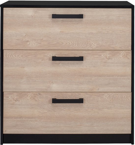 Europe Baby Nova Commode Zwart Eiken