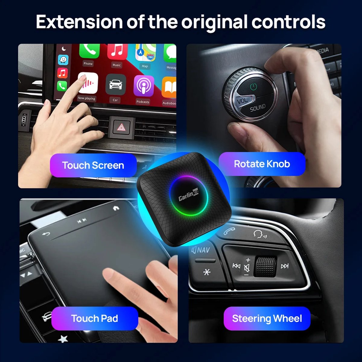 Carlinkit T-Box Ambient CarPlay - Android Max - 8GB + 128GB