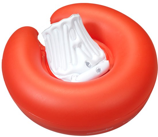 SWIMTRAINER "Classic" ® rood (3 maanden tot 4 jaar, 6kg-18kg) DE VEILIGE BABY ZWEMBAND: ZWEMTRAINER | (Keurmerken: CE-TüV-EN13138-1:2014)