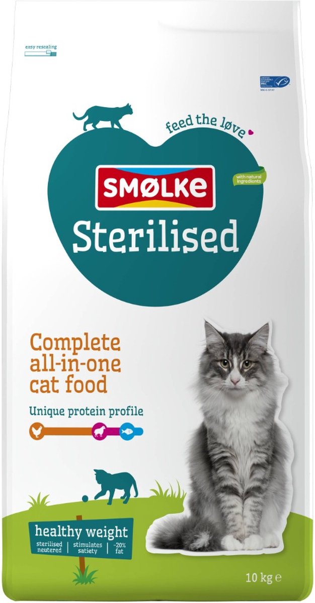 Smølke Smolke Sterilised 10 kg - Kat