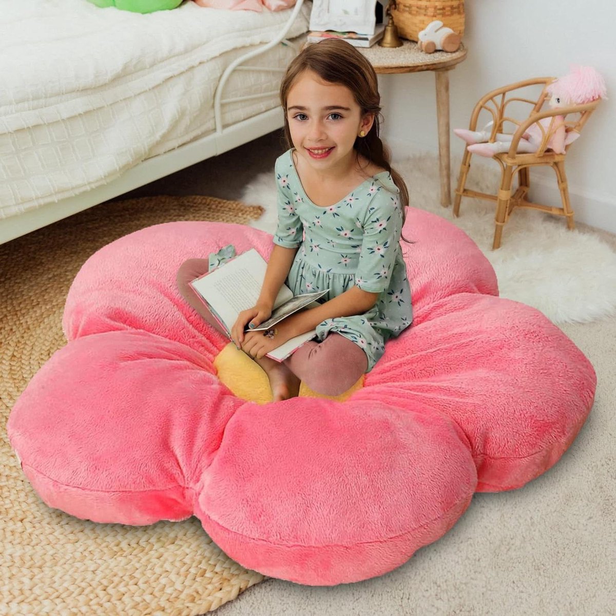 Bloem Kussen Zonnebloem Vloerkussens Sofa Stoel Kussen Zonnebloem Kussen Voor Meisjes Kamer Kinderkamer Woondecoratie (Zonnebloem, 50cm Bloem Kussen Zonnebloem Vloerkussens Sofa Stoel Kussen Zonnebloem Kussen Voor Meisjes Kamer Kinderkamer Woondecoratie (Zonnebloem, 50cm