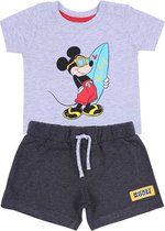 Grijze korte broek + Mickey Mouse T-shirt DISNEY