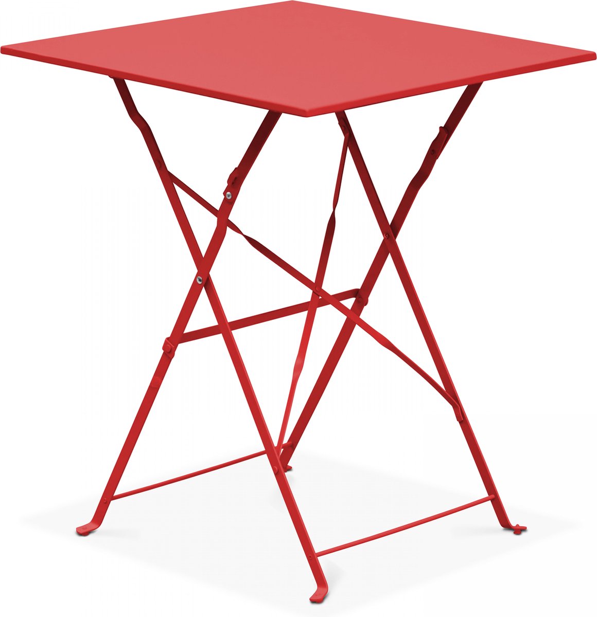 Oviala - Opvouwbare bistro tuin tafel van rood staal - Rome