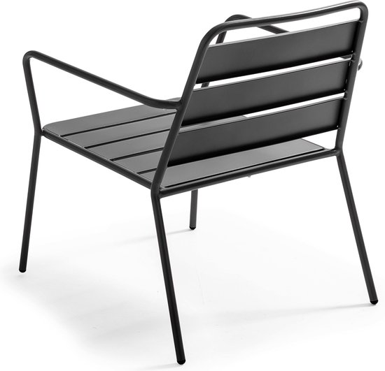 Oviala - Set van een ronde tuin tafel en 2 klei stoelen - Palavas Oviala - Set van een ronde tuin tafel en 2 klei stoelen - Palavas