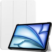 Tri-Fold Book Case met Wake/Sleep - Geschikt voor iPad Air 11 (2024) Hoesje - Wit