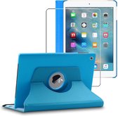 ebestStar - Hoes voor iPad 2018 9.7 2017, Air 1 2013 Apple, Roterende Etui, 360° Draaibare hoesje, Blauw + Gehard Glas
