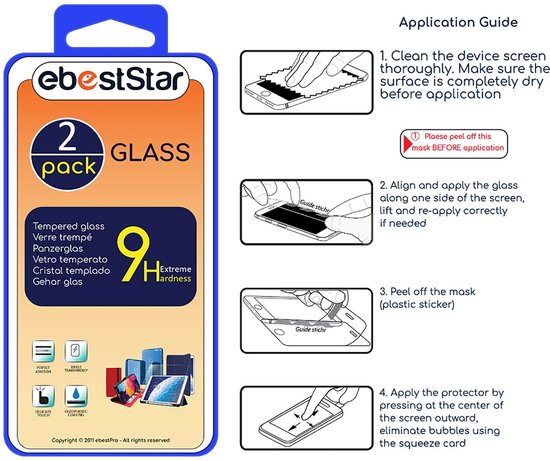 ebestStar - Verre Trempé x2 compatible avec Samsung Galaxy A34 5G, Vitre Protection, Film Anti Casse, Anti Rayures, Sans bulles