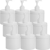9-pack plastic zeepdispenser, 17 ounce lege lotionflessen met pomp, hervulbare vloeistofcontainer voor het doseren van lotions, shampoo, massageolie, afwasmiddel, badkamer, gootsteen