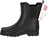 XQ Footwear - Regenlaarzen - Rubber laarzen - Dames - Festival - Laag model - Rubber - zwart - Maat 40