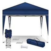 Tente de fête - Tentes de fête - Pavillon 3x3 - Pliable et facile à monter - Résistant aux intempéries - Toit étanche - Blauw