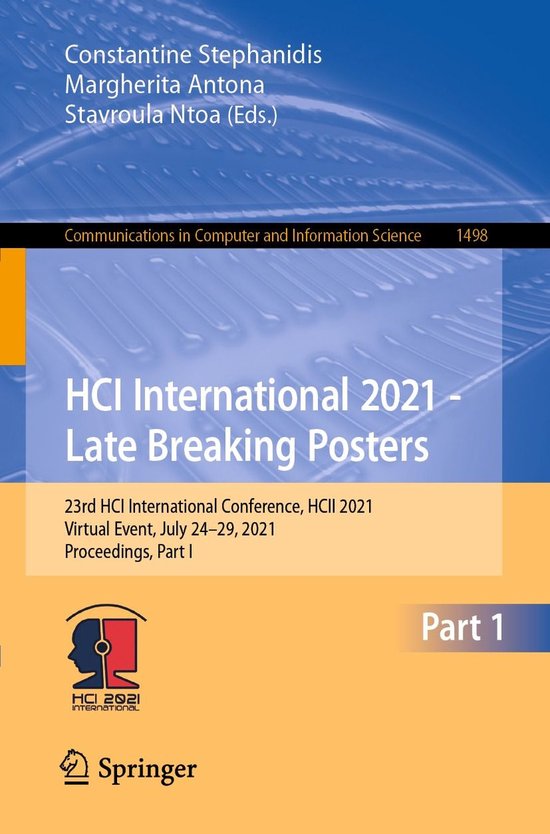 Springer Nature Proceedings Computer Science 1 - HCI Interna ... - cover