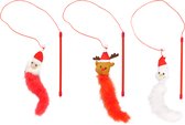 Flamingo - Flamingo Doni - Speelgoed Katten - Kerst Ps Hengel Doni Sneeuwman+ Kerstman+rendier Rood-wit Ass. - 1st - 1pce