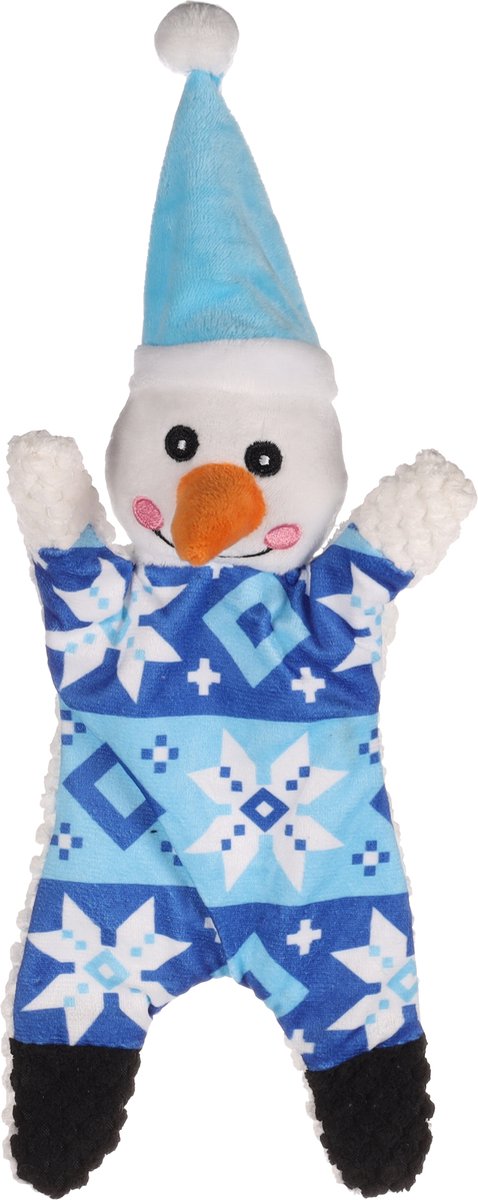 Flamingo Rusto - Speelgoed Honden - Kerst Hs Rusto Kerstman Blauw 18x7,5x36cm - 1st - 137077 - 1st
