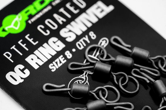 Korda PTFE QC Ring Swivel Size 11 - Wartels van Korda — afbeelding 2