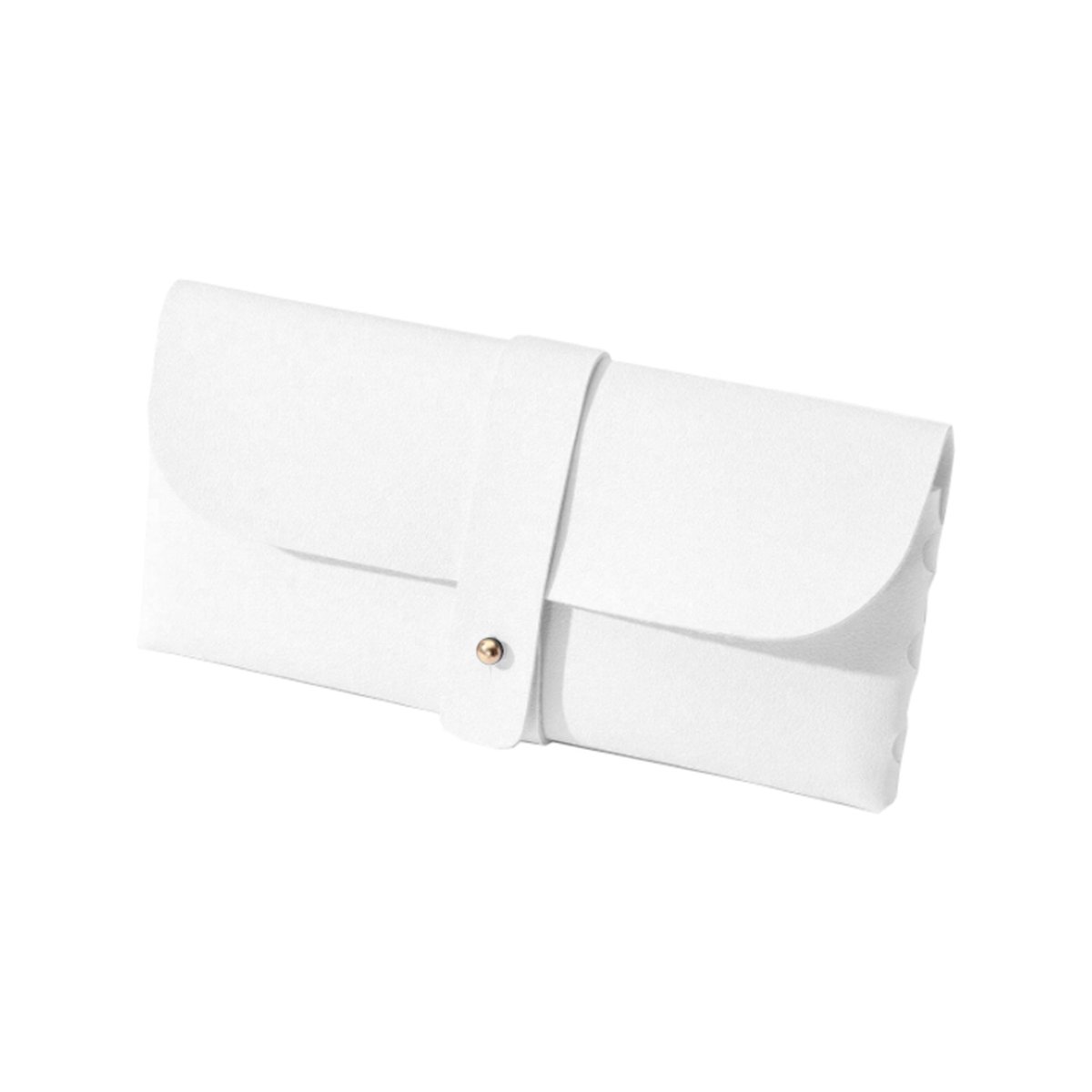 GEAR3000® Brillenkoker - brillenetui - brillenhoes - brillendoos - kunstleer - wit