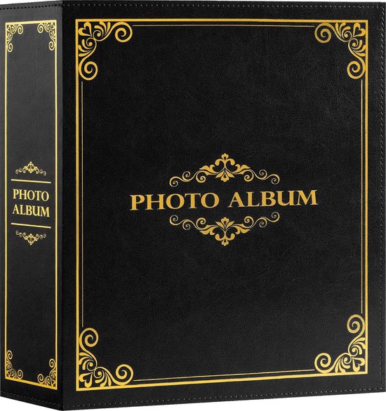 Lanpn Fotoalbum 10x15 1000, Extra Großes XXL Leinen Einstecken Einsteckalbum für Hoch und Querformat Fotos Bilder Grau