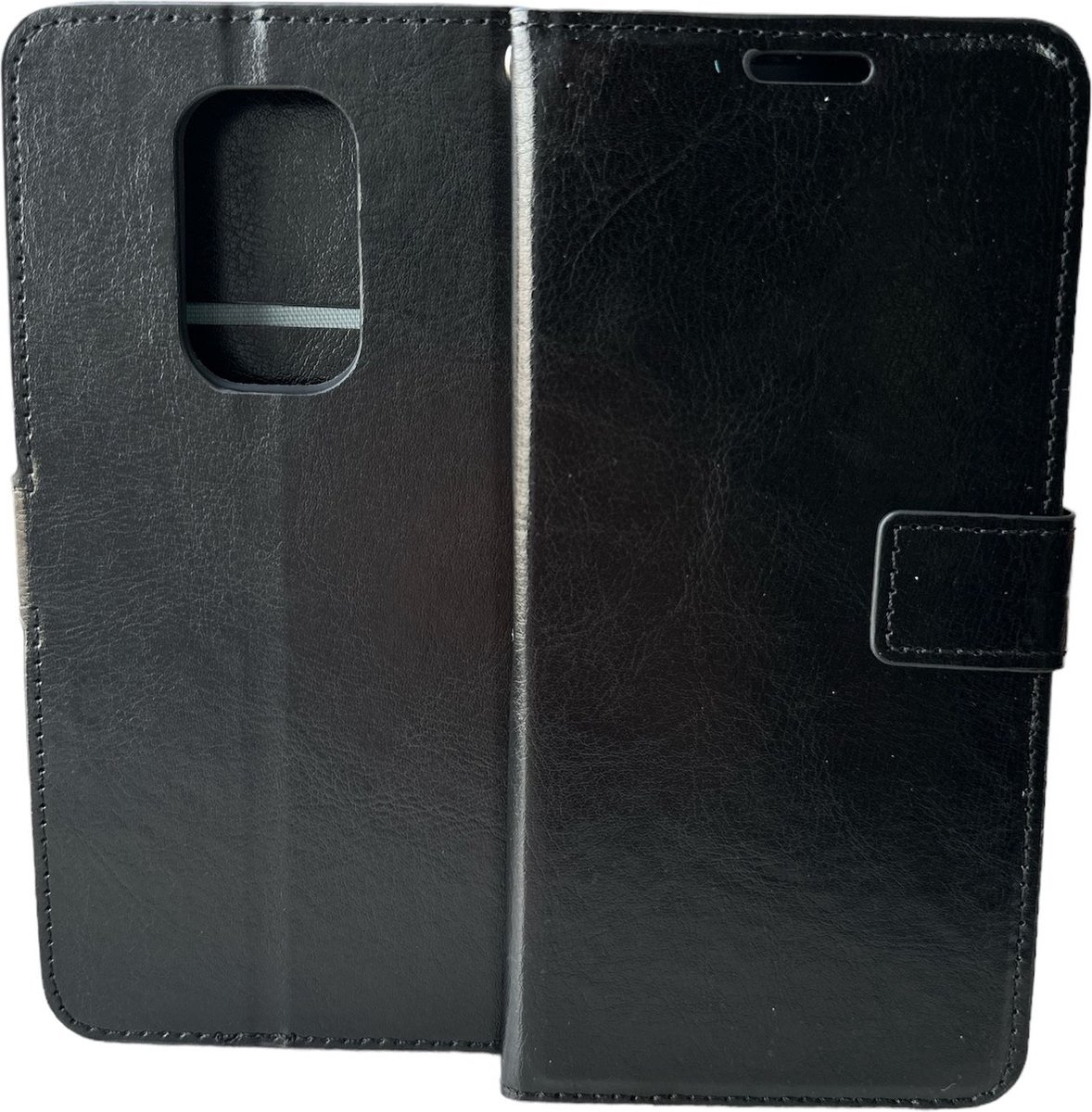Bookcase Geschikt voor: Motorola Moto G9 Play & E7 Plus - Bookcase Zwart - portemonnee hoesje