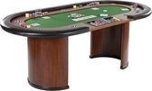 GAMES PLANET Pokertafel Royal Flush - XXL - 213 x 106 x 75 cm - Groen